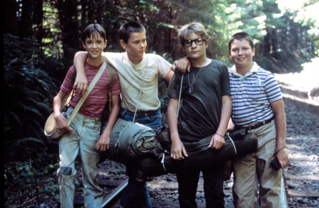 STAND BY ME, Wil Wheaton, River Phoenix, Corey Feldman, Jerry O'Connell, 1986. (c)Columbia Pictures. Courtesy: Everett Collection