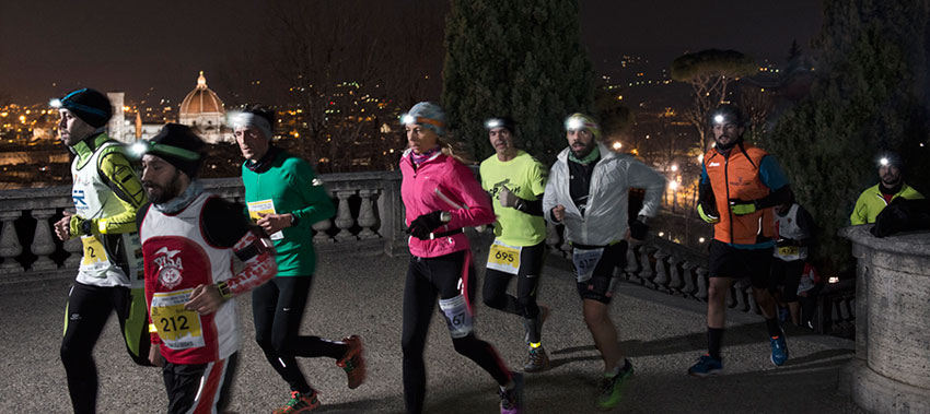 Di corsa, di notte, a Boboli: è la Firenze Urban Trail