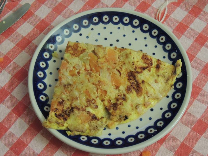 Frittata zucca e porri