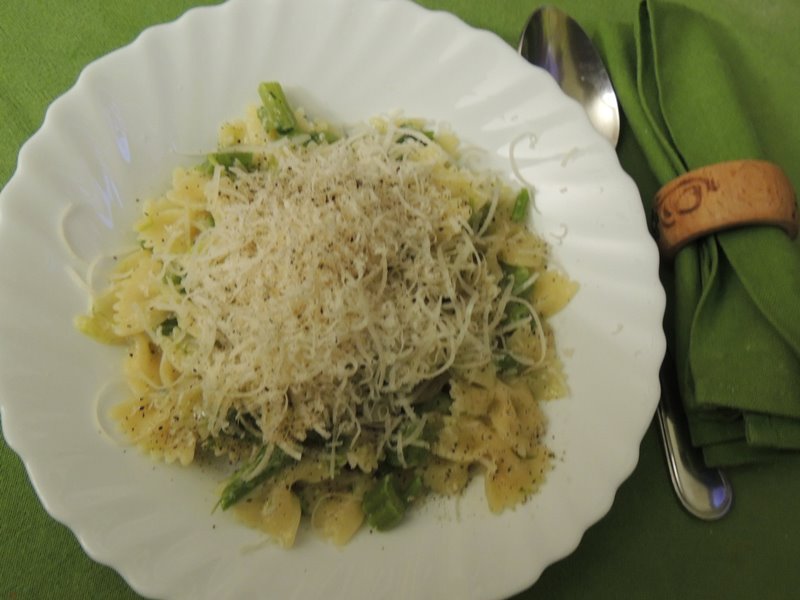 Farfalle ai gambi di cime di rape