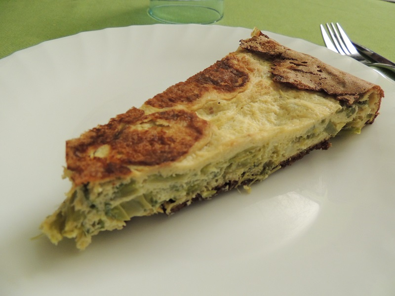 Fritata di gambi di cime di rapa