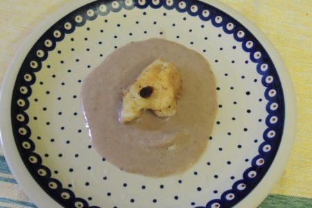 Palombo su vellutata di borlotti