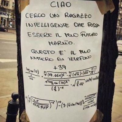 Annunci matematico-sentimentali