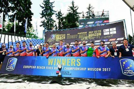 Azzurri campioni d’Europa con il Beach Rugby!