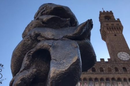 Urs Fisher in Piazza della Signoria