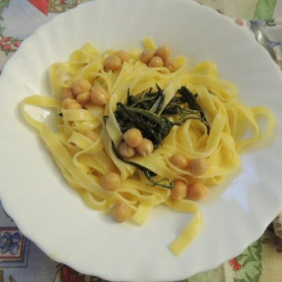 Agretti ceci e tagliatelle… sapori rustici