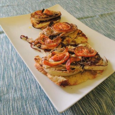 Sformato di pane raffermo? ma con radicchio rosso naturalmente