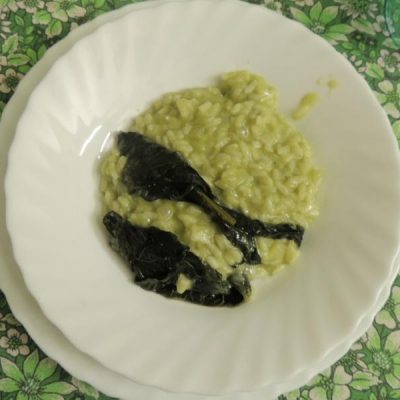 Gambi di cavolo nero? Nel risotto, naturalmente