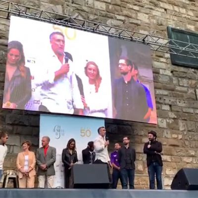La festa per Batistuta