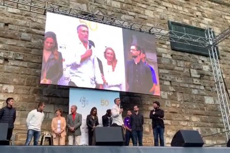 La festa per Batistuta