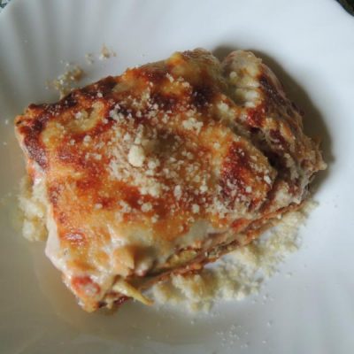 Sformato di pane carasau e melanzane