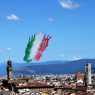 Frecce tricolori a Firenze