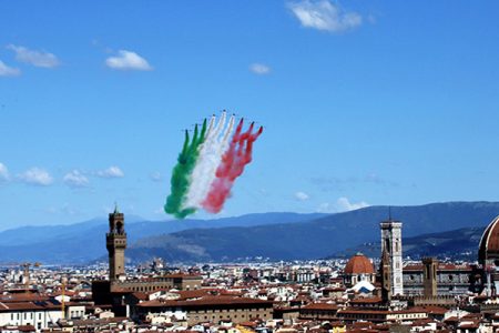 Frecce tricolori a Firenze