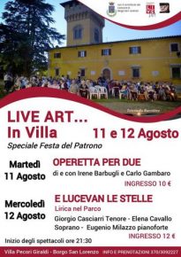 LIVE ART… in Villa