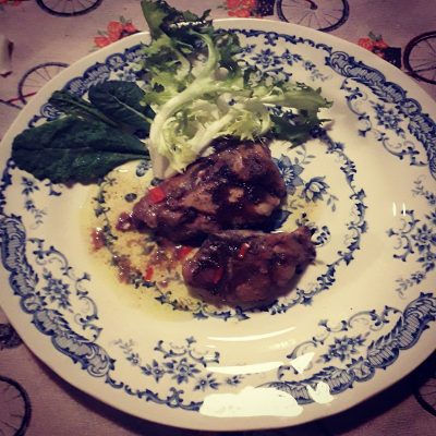 Fagianella stufata all’aceto balsamico e peperoncino fresco