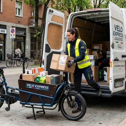 Il furgone non entra più: a piazza Annigoni parte l’ultimo miglio in cargobike